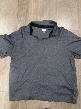 Joseph Abboud Men's Heather Gray Polo